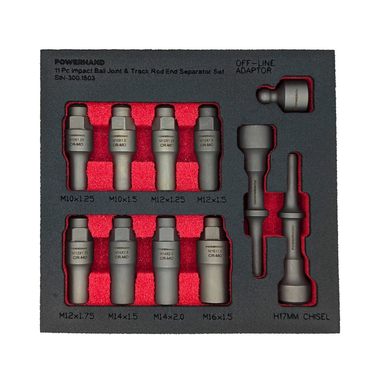 POWERHAND 11Pc Impact Ball Joint & Track Rod End Separator Set