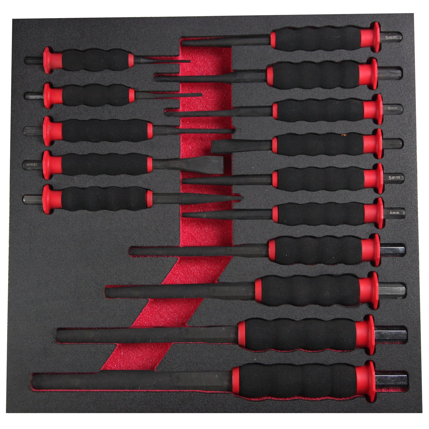 POWERHAND Ergonomic Soft Grip Punch Set