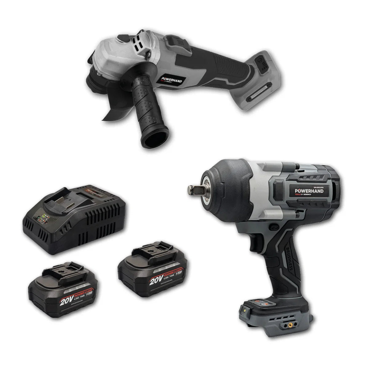 POWERHAND Impact Wrench & Angle Grinder Pack