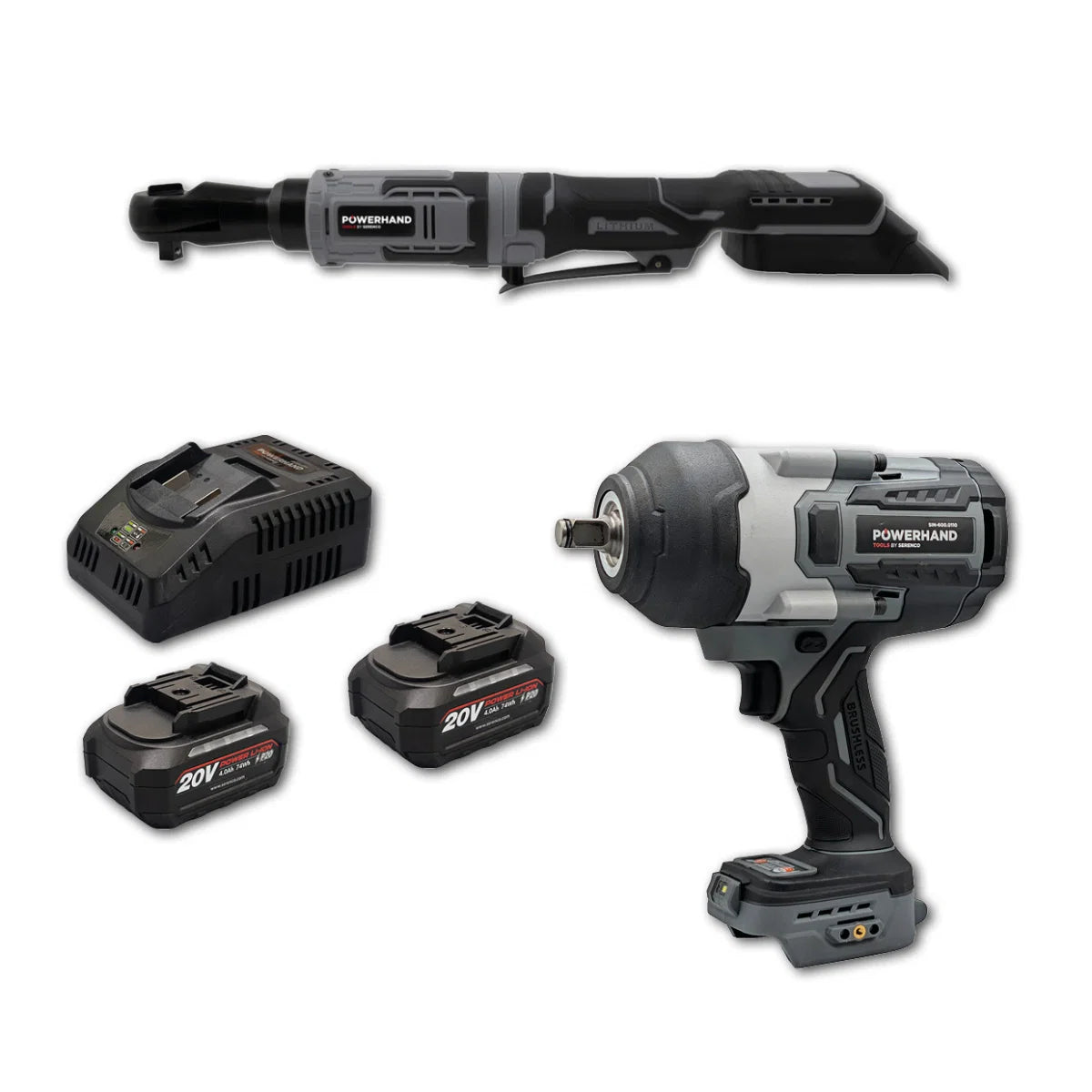 POWERHAND Impact Wrench & Ratchet Pack