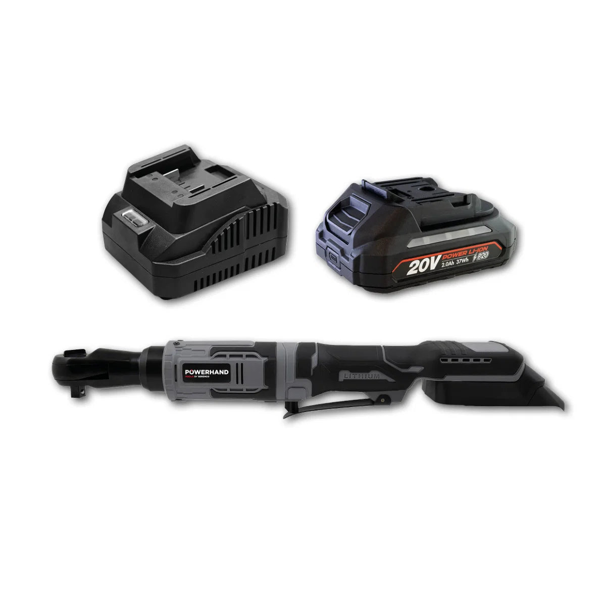 POWERHAND 1/2" Ratchet 20V 95Nm - KIT