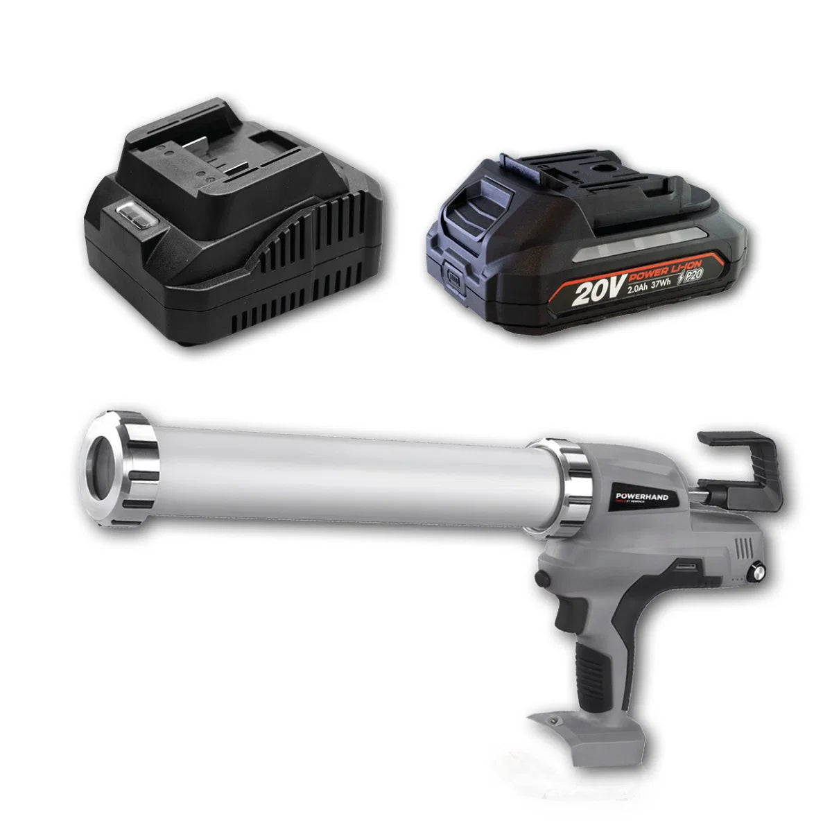 POWERHAND Cordless Calking Gun 20V 600ml - KIT