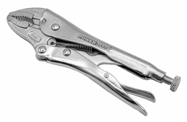 POWERHAND 7" Curved Jaw Locking Pliers with wire Cutter