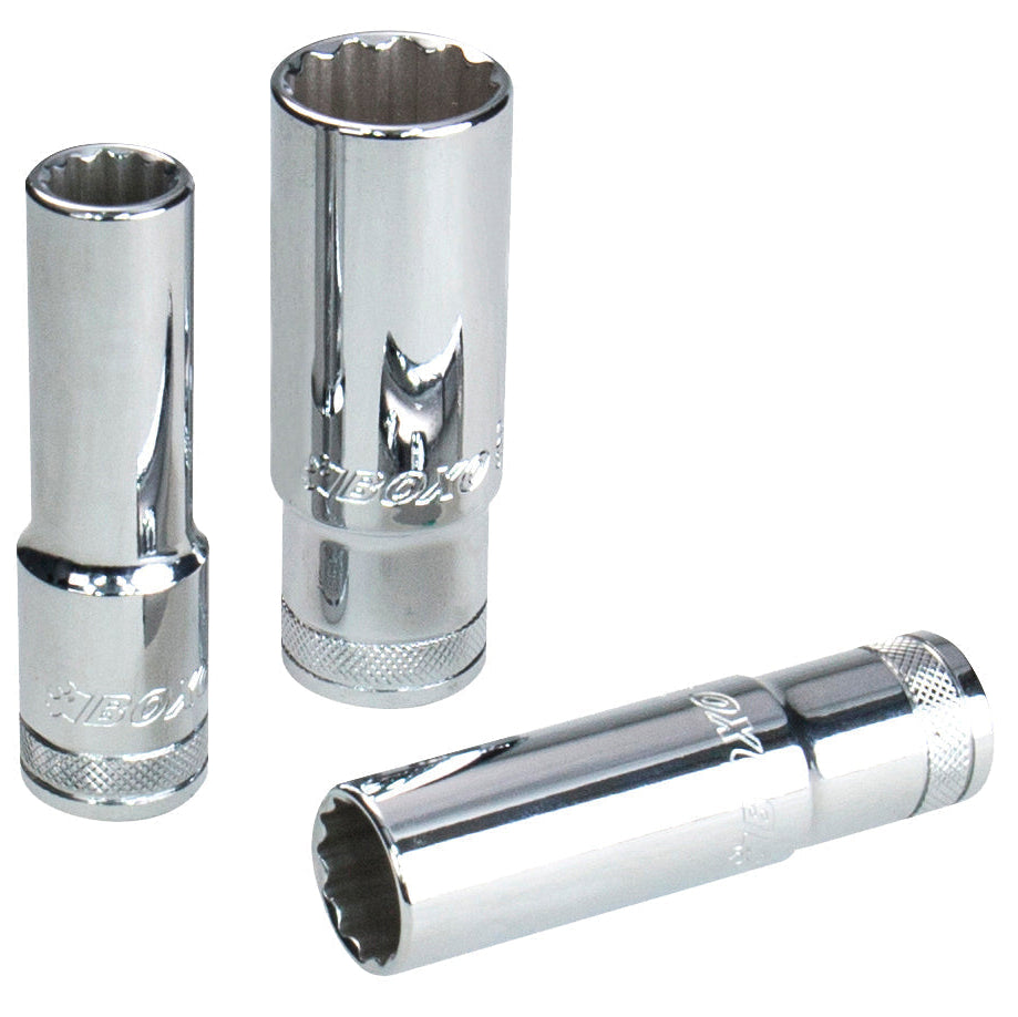 BOXO 1/2" 12Pt Deep Sockets (10mm - 24mm)