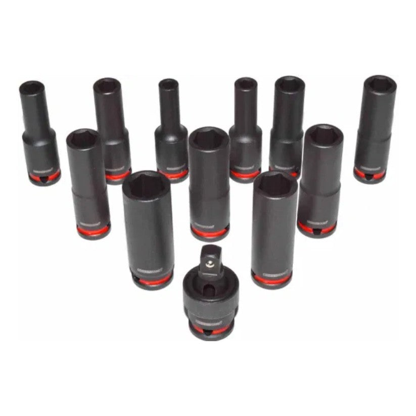 POWERHAND 3/8" Deep Impact Socket Rail (6mm - 16mm)