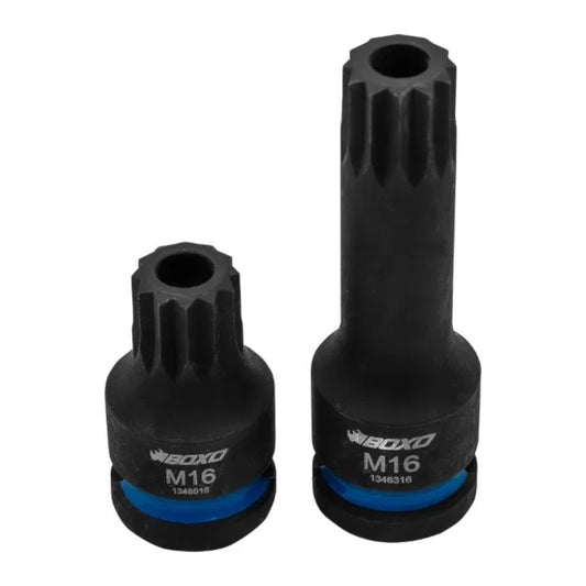 BOXO 8Pc 1/2" Impact Tamper Proof Spline Bit Socket Set