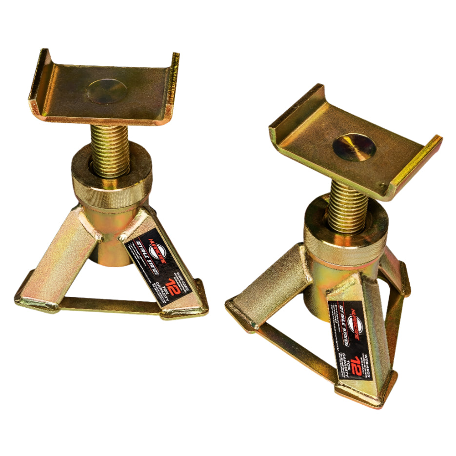 HURRICANE 12T Zinc Coated Axle Stands - Pair