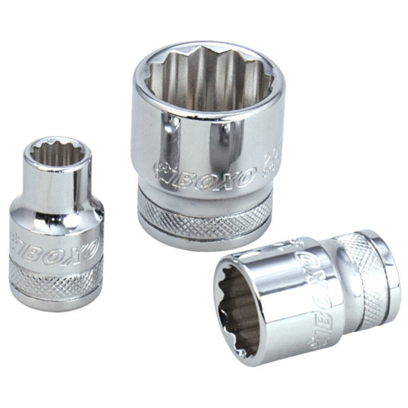 BOXO 3/4" 12Pt Socket - Sizes 19mm - 32mm