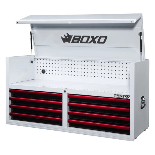 BOXO 53" White 8 Drawer Top Box with Drawer Trim Pack (Trim colour options)