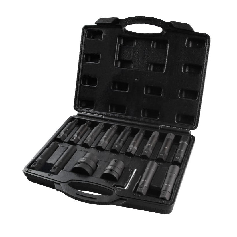 POWERHAND 16Pc 3/4" & 1" Deep Impact Bit Set