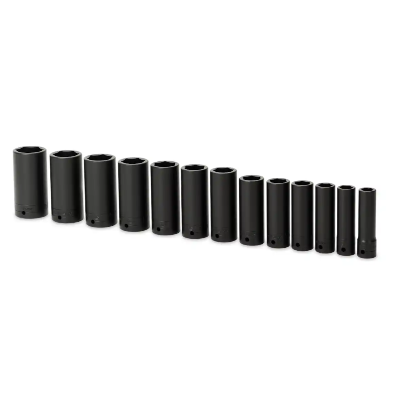 Snap-on 13 pc 1/2" Drive 6-Point SAE Flank Drive® Deep Impact Socket Set (1/2-1-1/4")