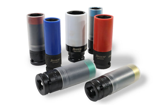 TRIDENT 7pc Heavy Duty Alloy Wheel Sockets in EVA foam