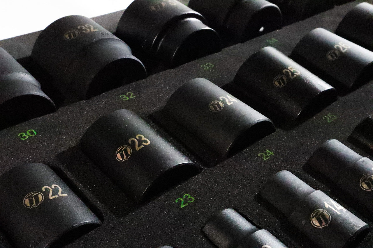 ToolTruck 26pc 1/2 Drive 12 point Metric Impact Socket Set 10-36mm