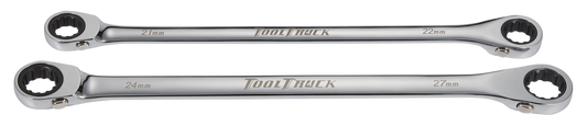 ToolTruck Double Box Ratchet Wrench XL Reversible 72T 22x21 & 24x27 in EVA Foam