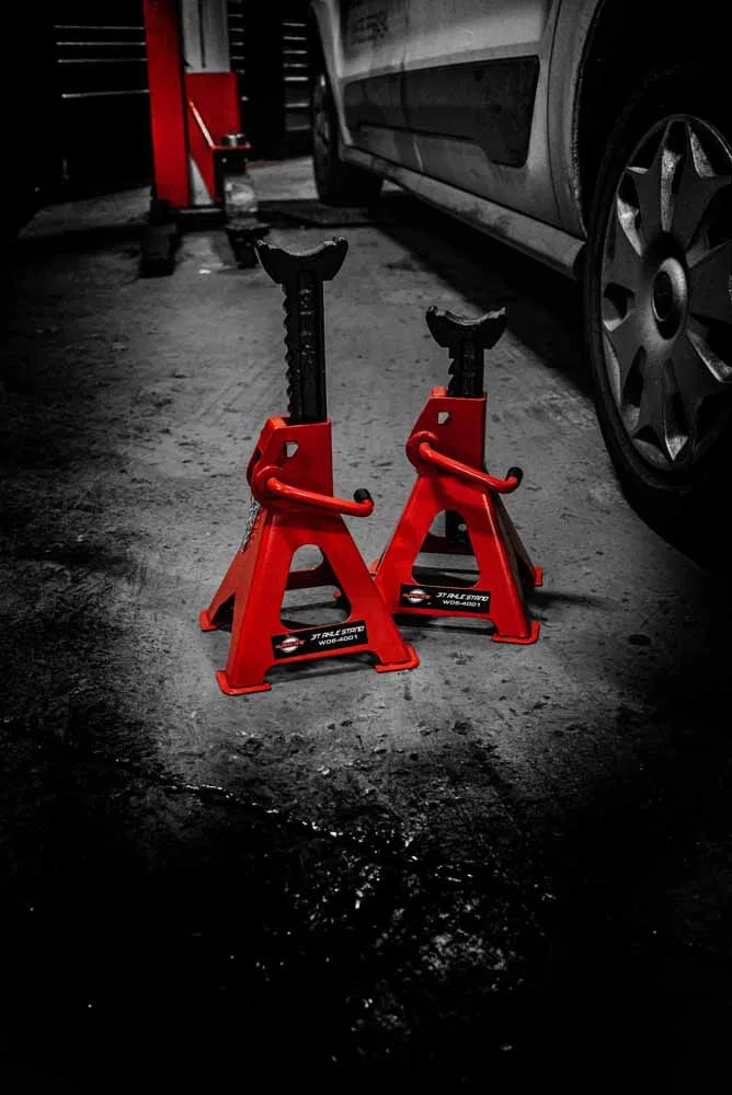 HURRICANE 3T Locking Axle Stands with Extra Pin - Pair