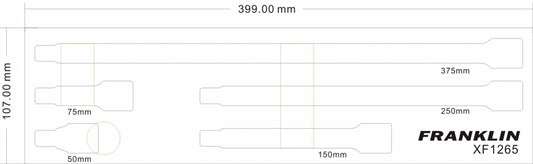 FRANKLIN XF 5Pc Extension Bar Set 1/2" drive