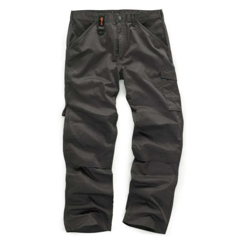 Scruffs Grey Trousers 36"W Regular Leg