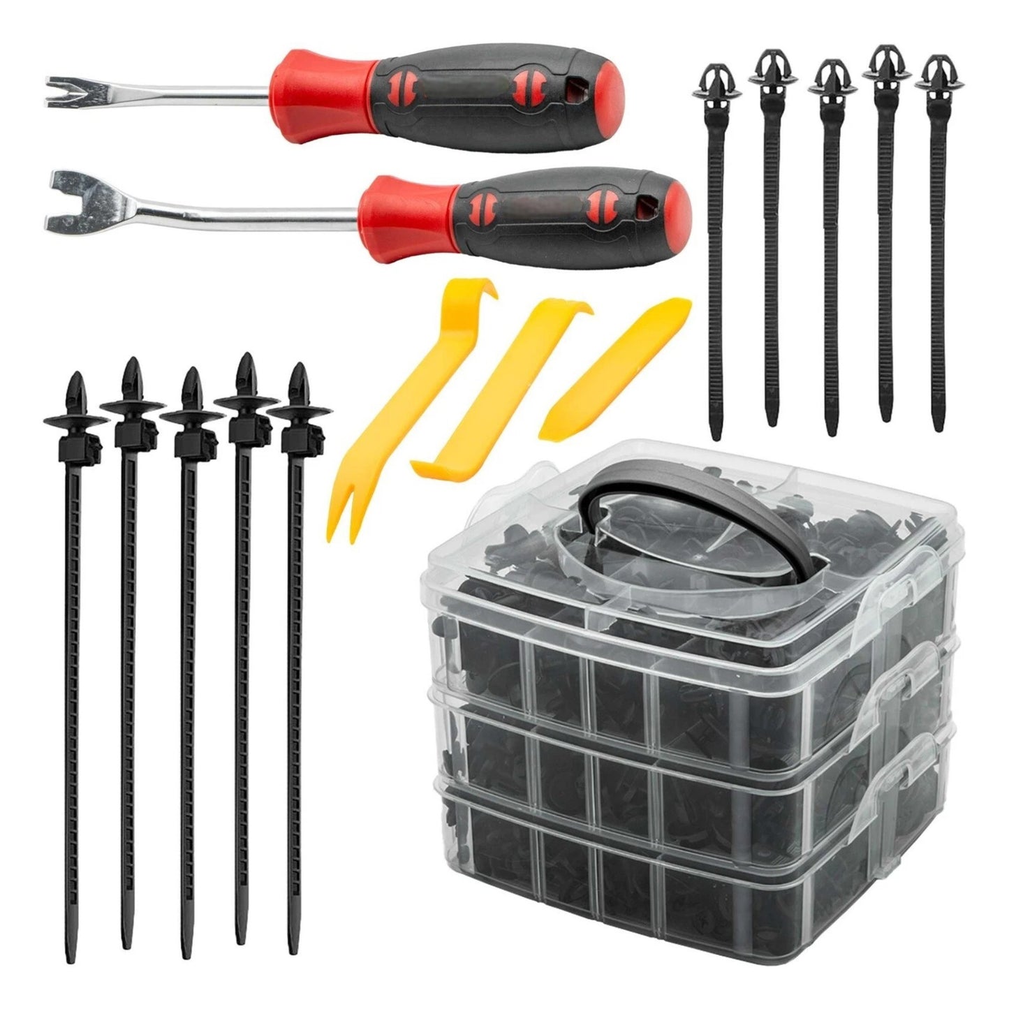 635Pc Trim Clip Assortment Set