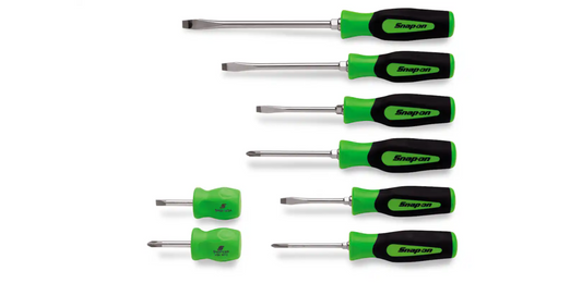 Snap-on 8 pc Instinct® Soft Grip Combination Screwdriver Set
