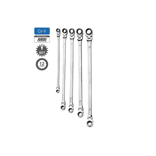 MOUNTAIN 5pc Metric Double Box Spanner Set