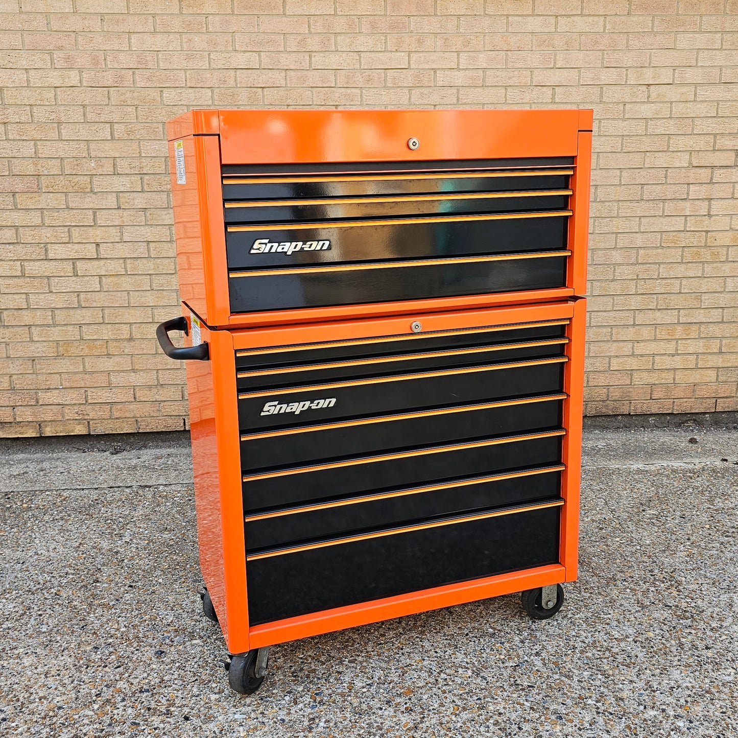 Snap-on 40" Orange Heritage Roll Cab and Top Chest - Pre-loved