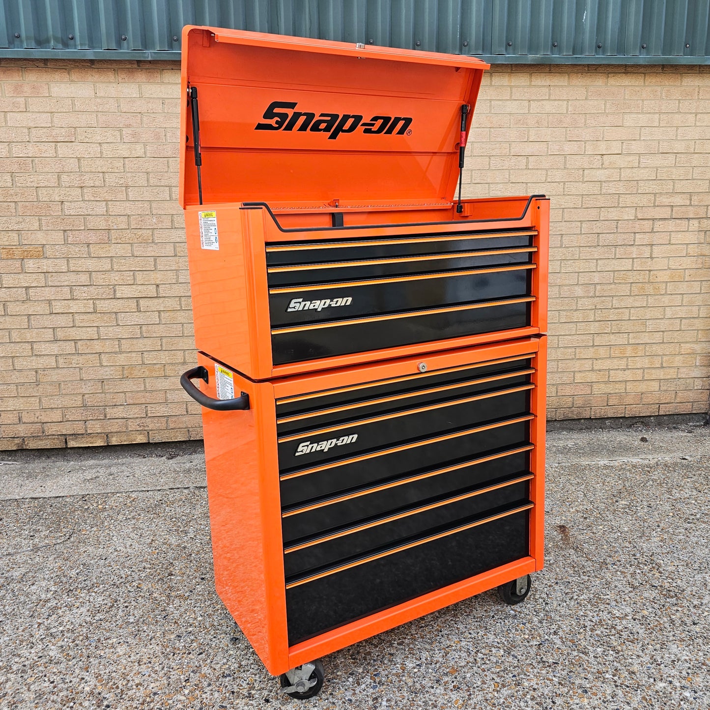 Snap-on 40" Orange Heritage Roll Cab and Top Chest - Pre-loved