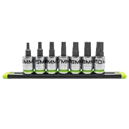 GripEdge 7pc 3/8 Dr Short Metric RPT Hex Driver Set