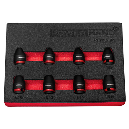POWERHAND 3/8" Torx Impact Socket Set (E5-E16)