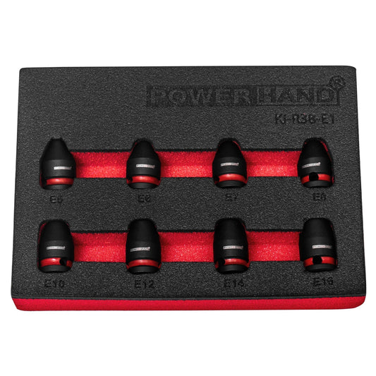 POWERHAND 3/8" Torx Impact Socket Set (E5-E16)
