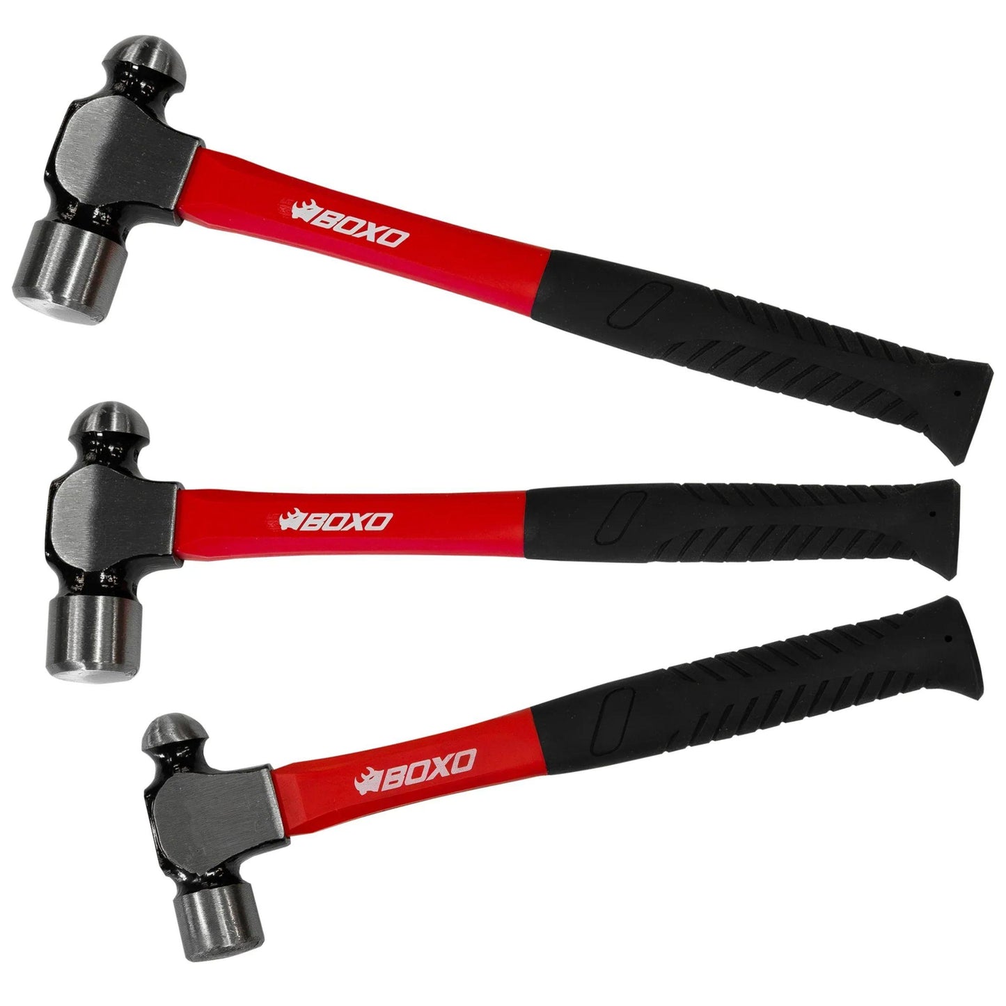BOXO 3Pc Ball Pein Hammer Set