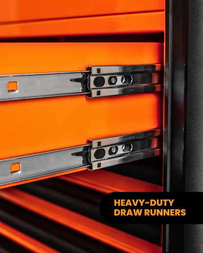 BOXO 45" Papaya Orange 19-Drawer Toolbox Stack (Limited Edition)