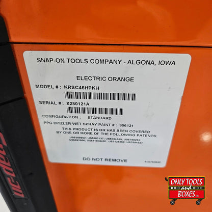 Snap-on 40" Flip Lid Cart Orange Pre-loved