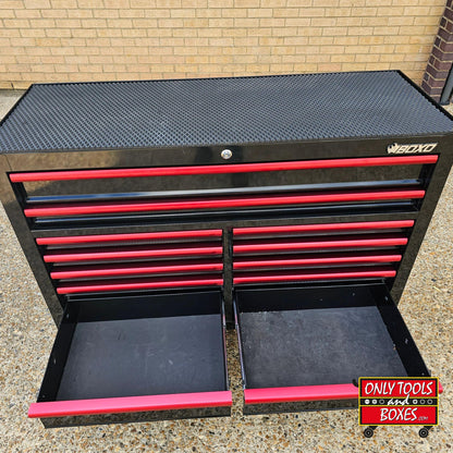 BOXO 53" Black 12 Drawer Rollcab - Pre loved