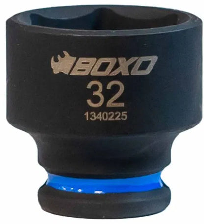 BOXO 1/2" Shallow Impact Socket - Sizes 10mm to 32mm