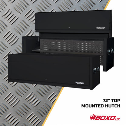 BOXO 72" Black Top Mounted Hutch