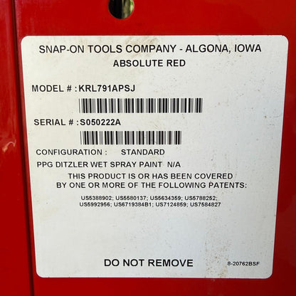 Snap-on 54" KRL722 19-Drawer Stack (Pre-loved)