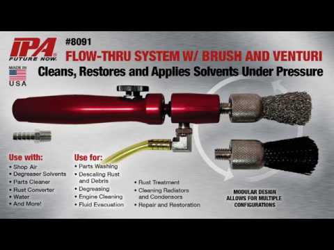 IPA Flow-Through System with Brush and Venturi