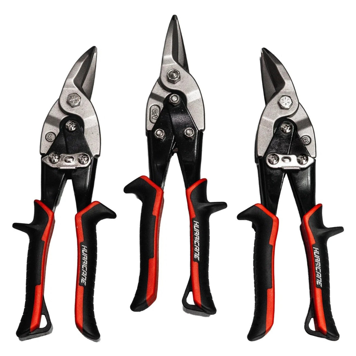 HURRICANE 3Pc Tin Snips Left/Right/Straight