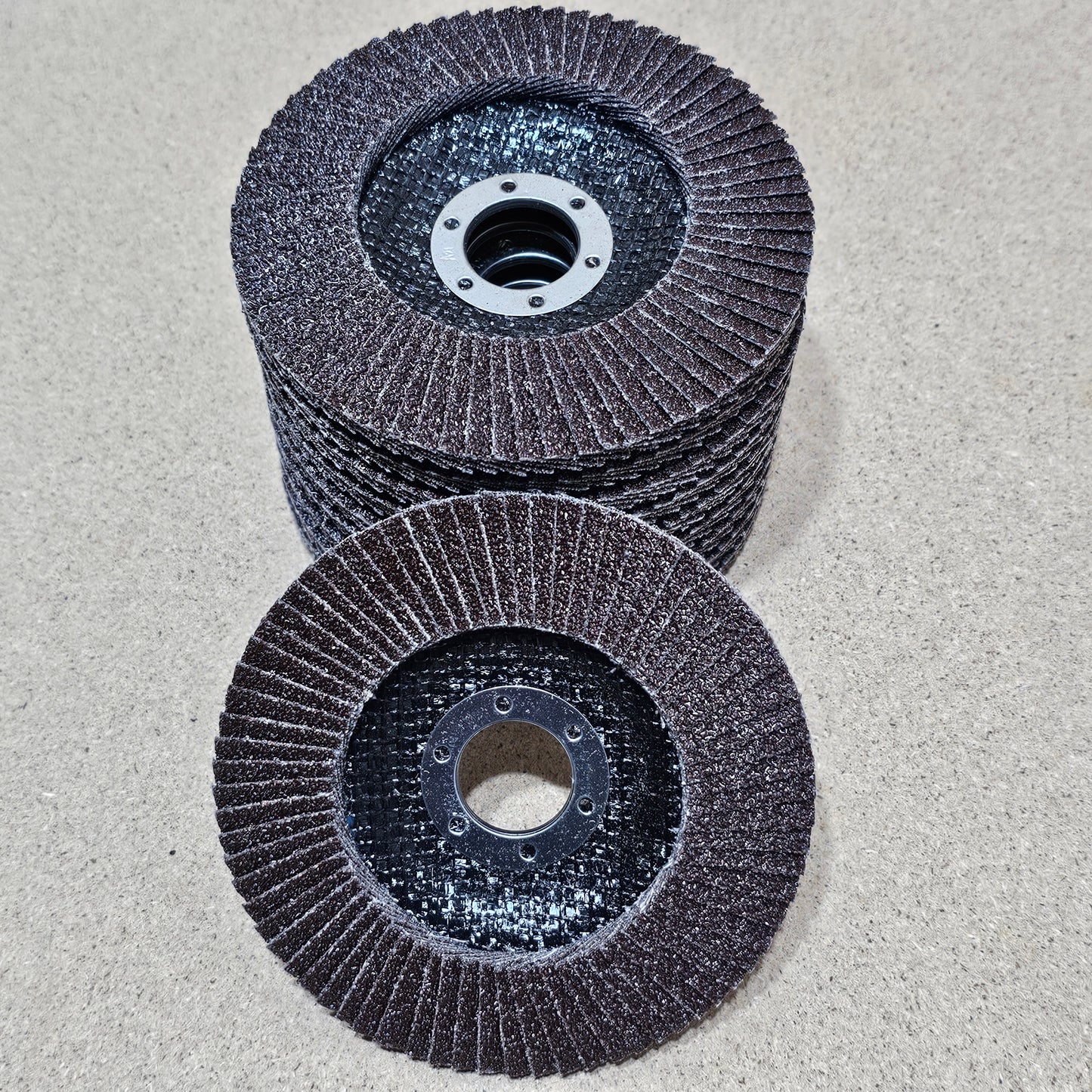 10Pc Flap Disk, Aluminium Oxide 115 mm