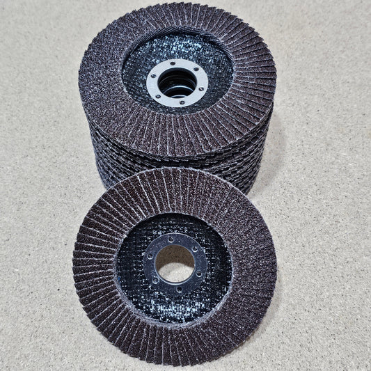 10Pc Flap Disk, Aluminium Oxide 115 mm