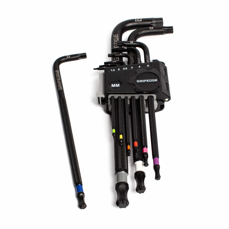 GripEdge 9Pc RPT Long Metric Hex Key Set
