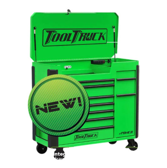 ToolTruck 50" E-Power 9 Drawer Service Cart - 'The Beast Cart'