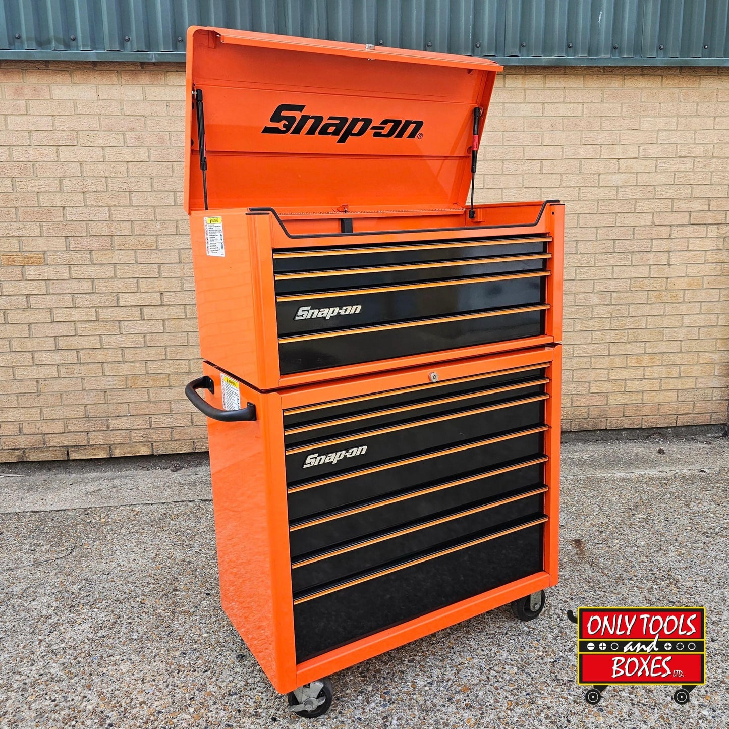 Snap-on 40" Orange Heritage Roll Cab and Top Chest - Pre-loved