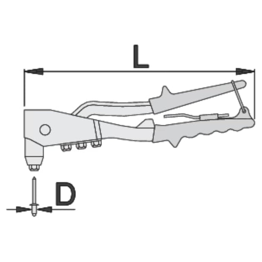 UNIOR Hand Riveter with Rivets