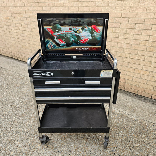Blue-Point McLaren Sport 30" 4-Drawer Cart with Side Table & Side Box (Pre-Loved)