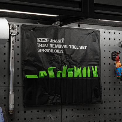 POWERHAND 11Pc Trim Removal Tool Set - High-Vis Green