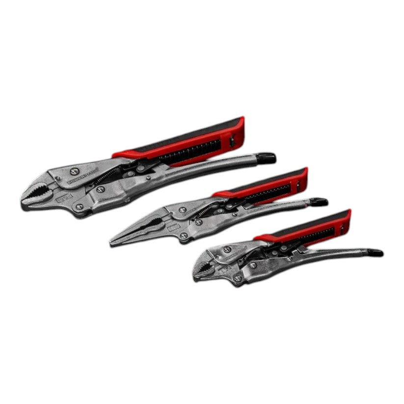 POWERHAND 3Pc Automatic Return Locking Plier Set (Damaged packaging)