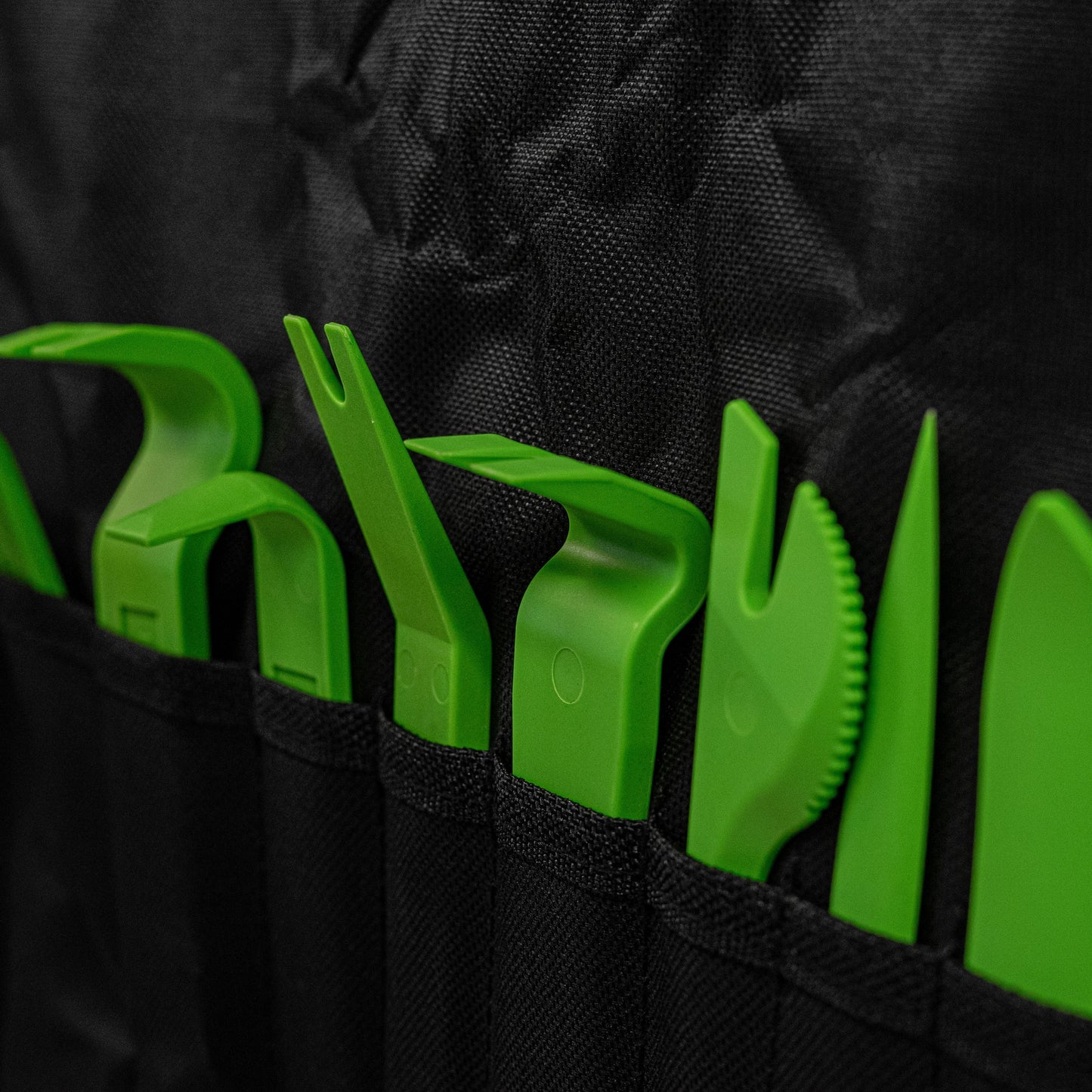 POWERHAND 11Pc Trim Removal Tool Set - High-Vis Green