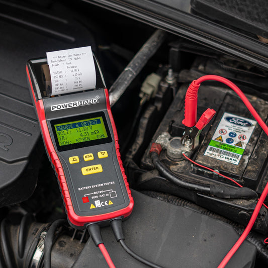 POWERHAND Battery Tester With Printer