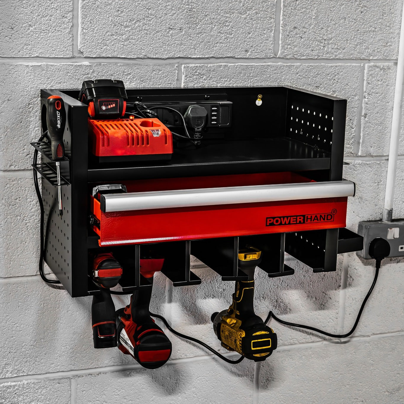 POWERHAND Power Tool Storage Rack